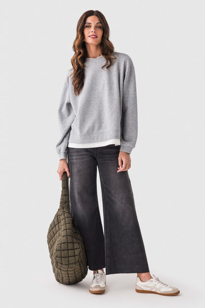 Women's Casual Basic Crewneck Pullover Sweatshirt