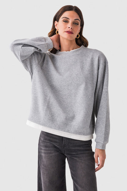 Women's Casual Basic Crewneck Pullover Sweatshirt