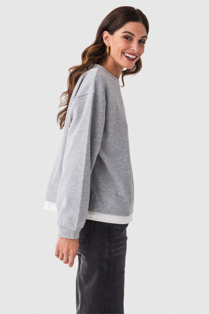 Women's Casual Basic Crewneck Pullover Sweatshirt