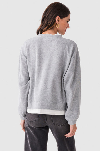 Women's Casual Basic Crewneck Pullover Sweatshirt