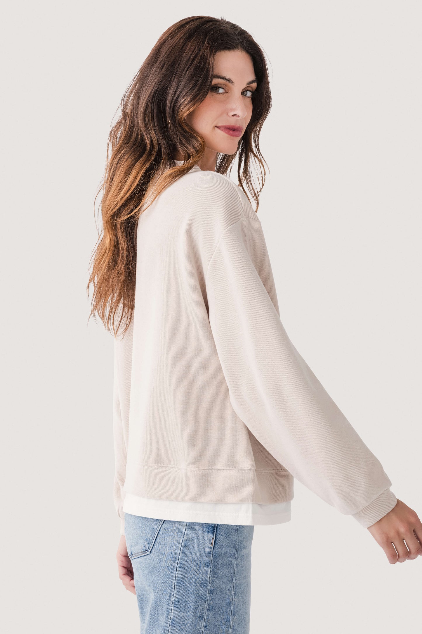 Women's Casual Basic Crewneck Pullover Sweatshirt