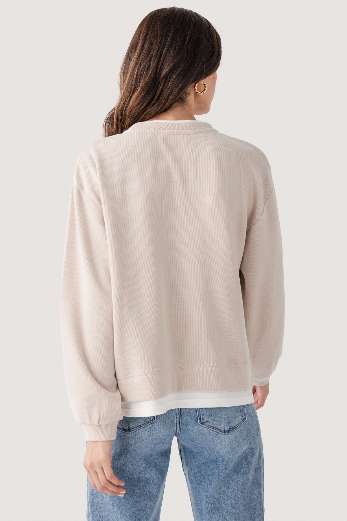Women's Casual Basic Crewneck Pullover Sweatshirt