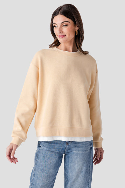 Women's Casual Basic Crewneck Pullover Sweatshirt