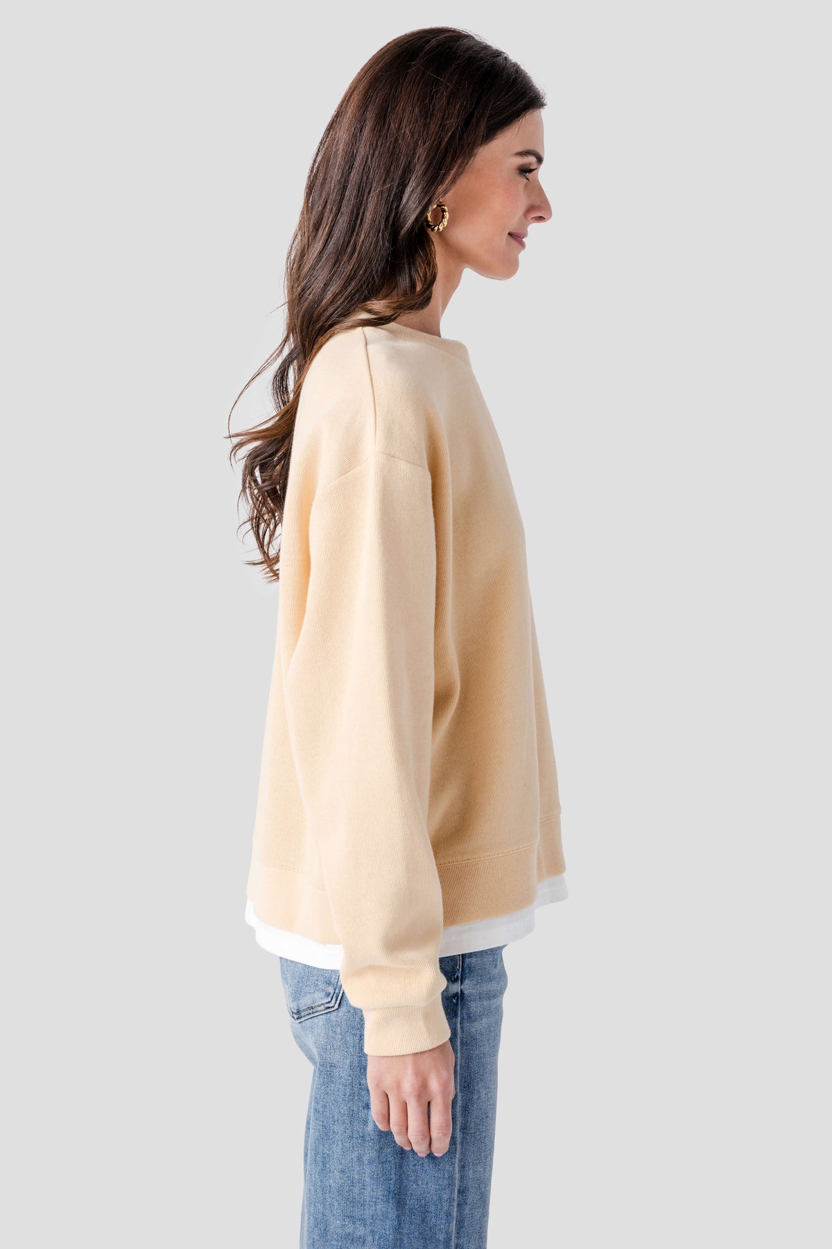 Women's Casual Basic Crewneck Pullover Sweatshirt