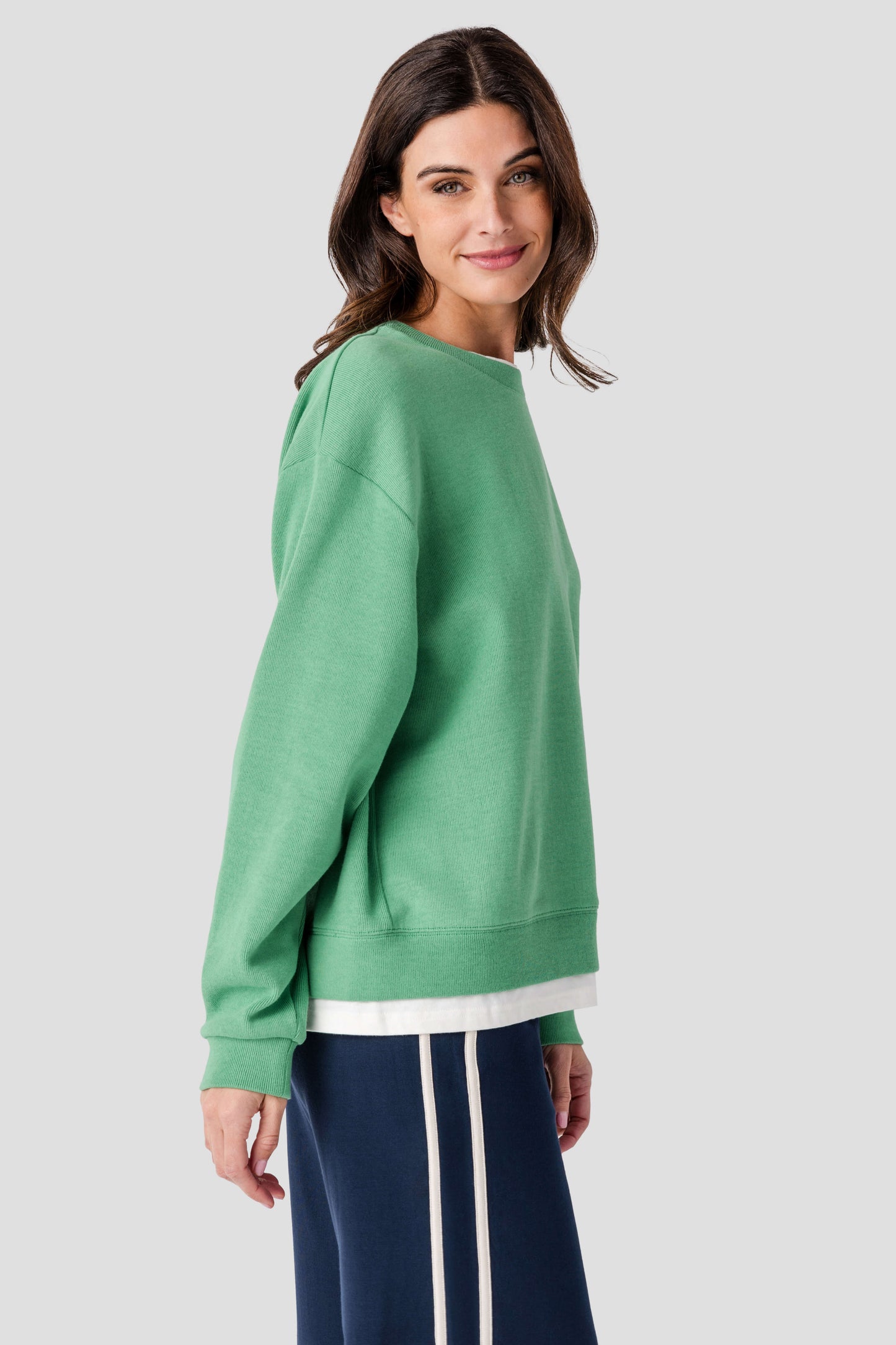 Women's Casual Basic Crewneck Pullover Sweatshirt