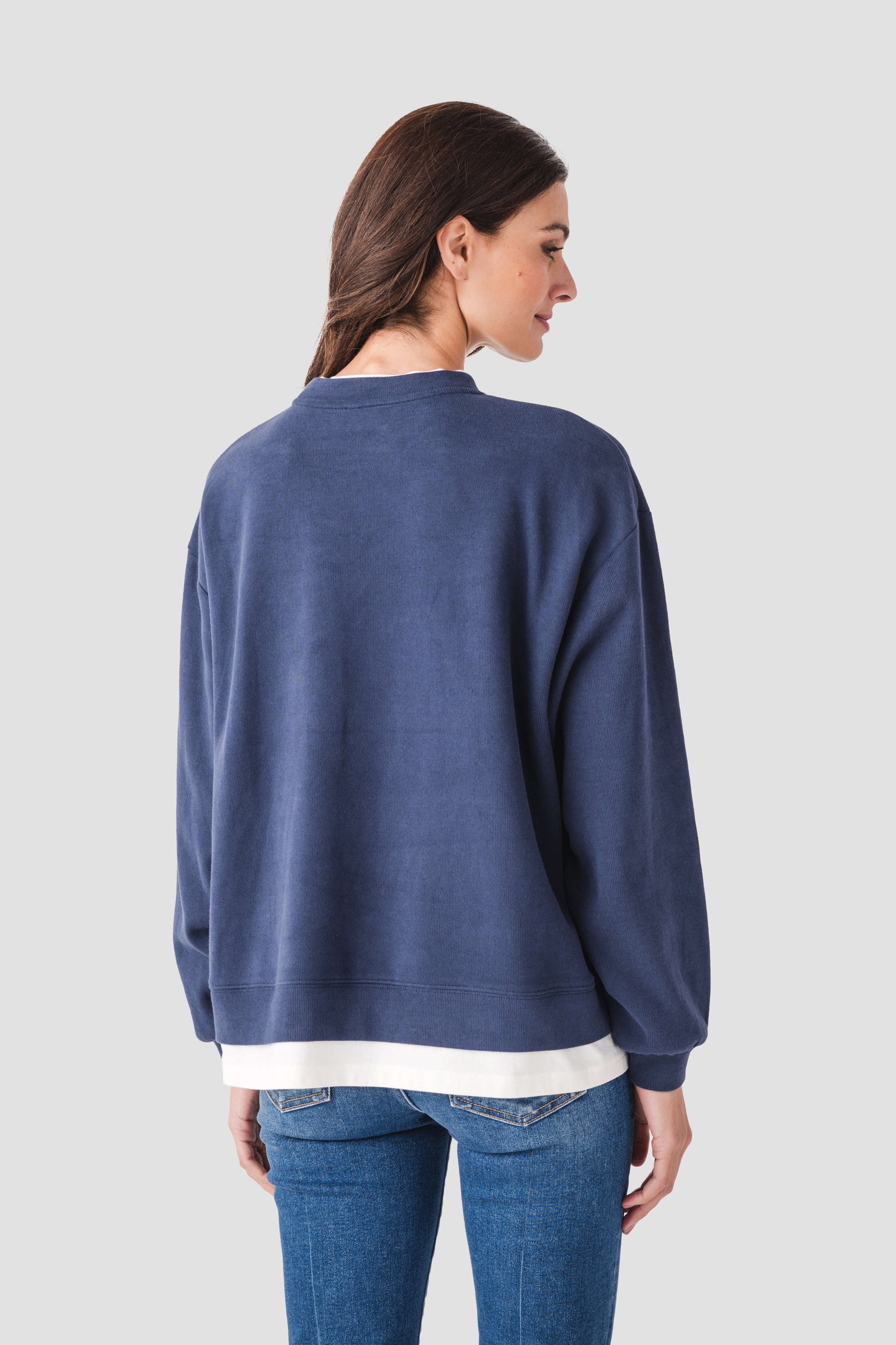 Women's Casual Basic Crewneck Pullover Sweatshirt