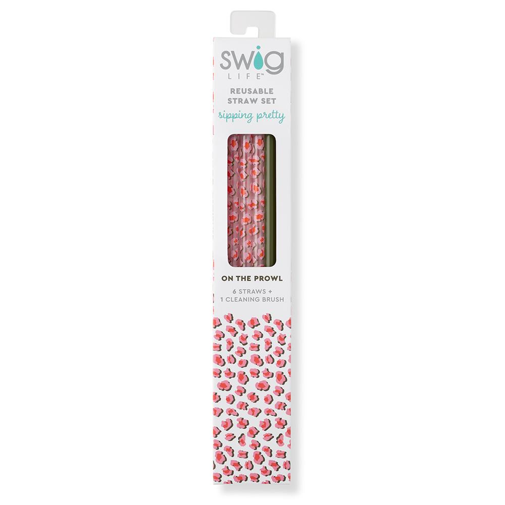 SWIG On The Prowl + Olive Straw Set
