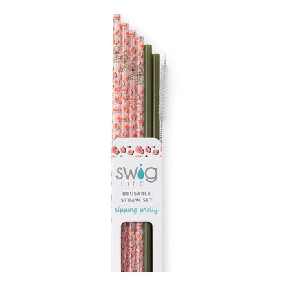 SWIG On The Prowl + Olive Straw Set