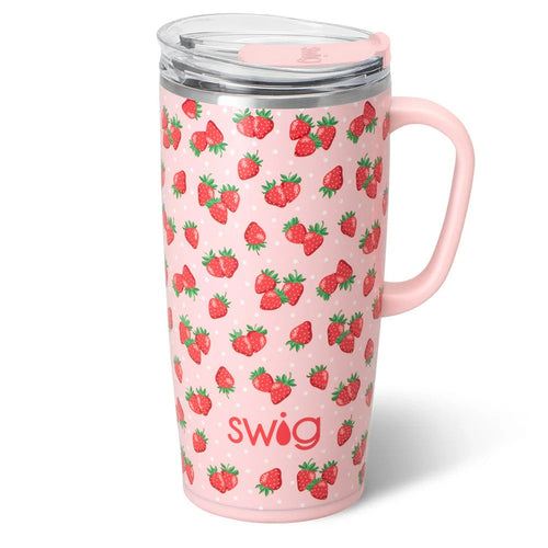 SWIG Strawberry Shortcake 22oz Travel Mug