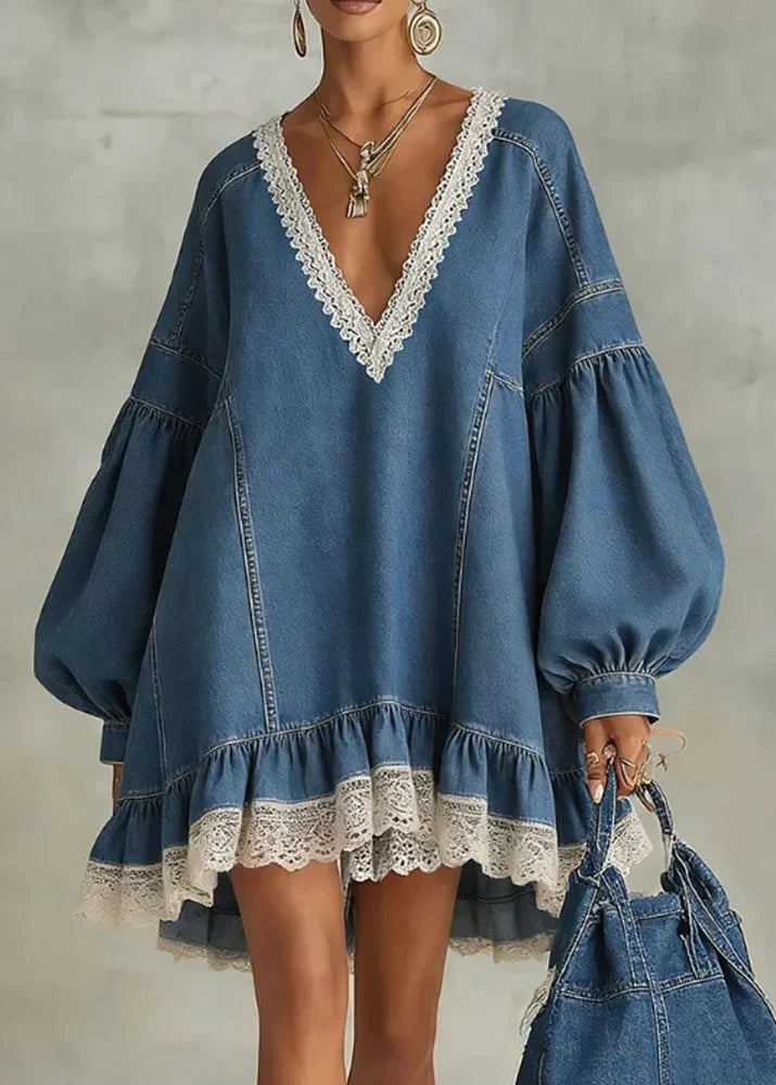 Robe vintage en jean ample