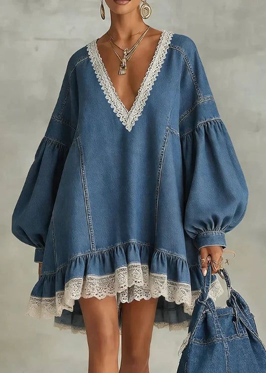 Robe vintage en jean ample