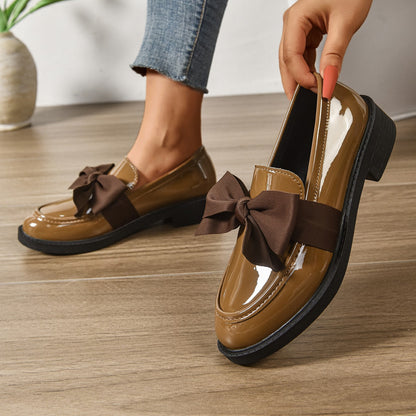 Wisterique - High-Gloss Platform Loafers