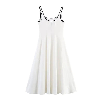 Robes blanches col carré