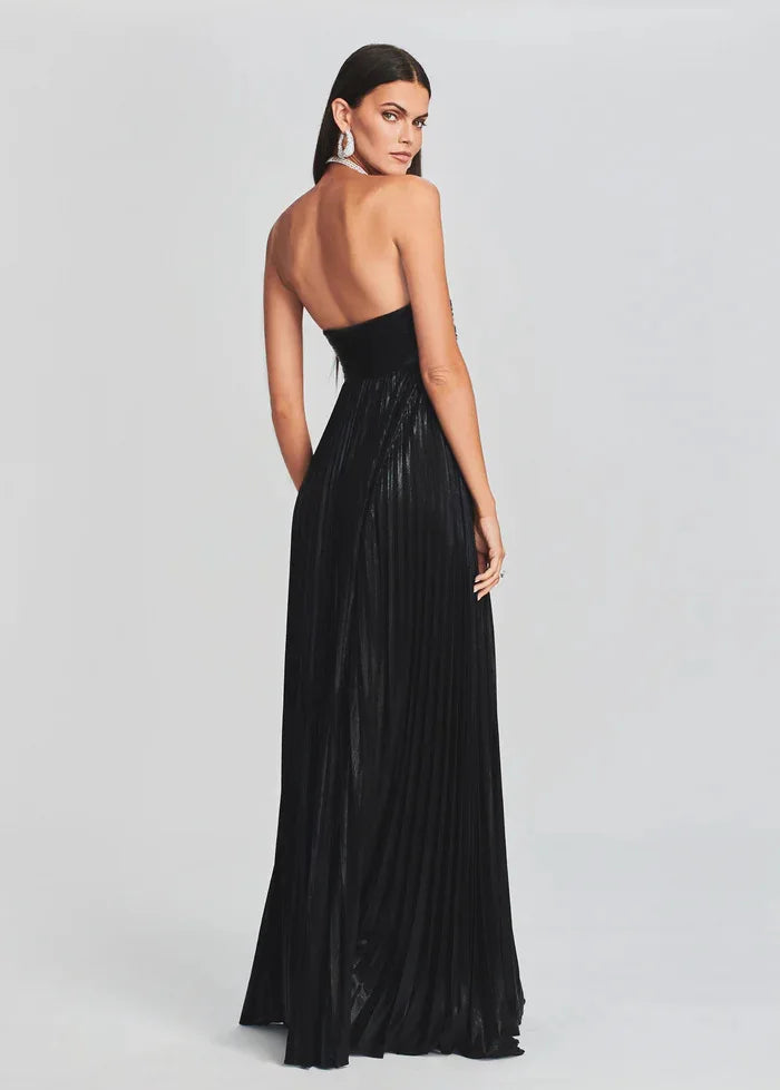 Robe bustier chic bleu ciel pour témoin de mariage