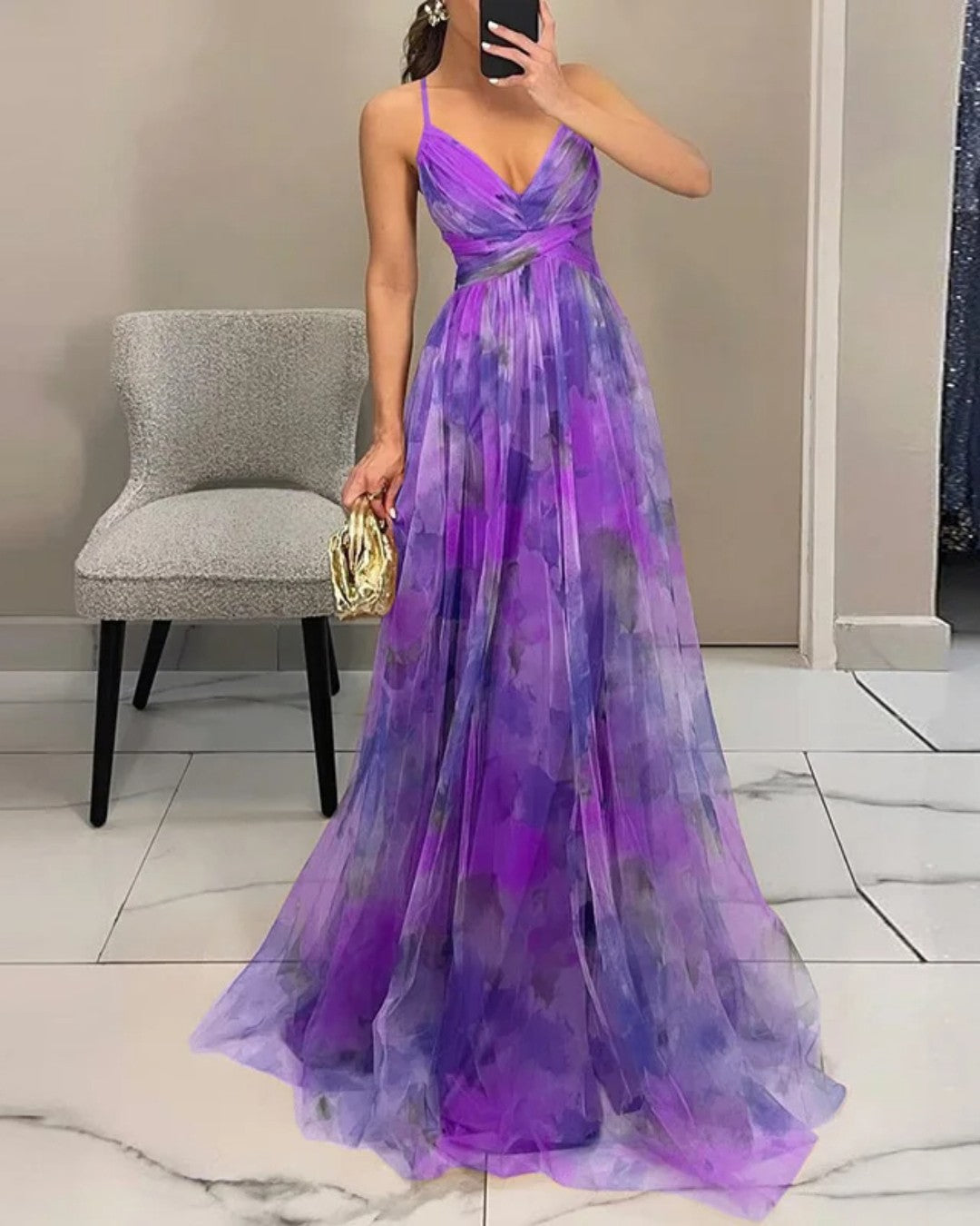 Nalina - Flowy Floral Maxi Dress