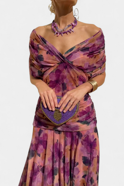 Tamsyn - Soft-Touch Floral Maxi Dress