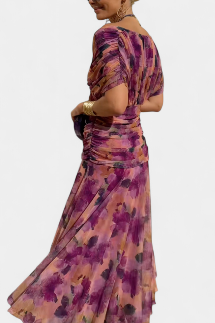 Tamsyn - Soft-Touch Floral Maxi Dress
