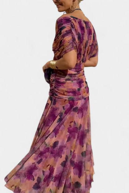 Tamsyn - Soft-Touch Floral Maxi Dress