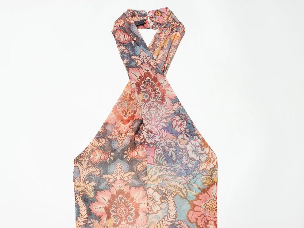 Robe Col Cou Bohemienne
