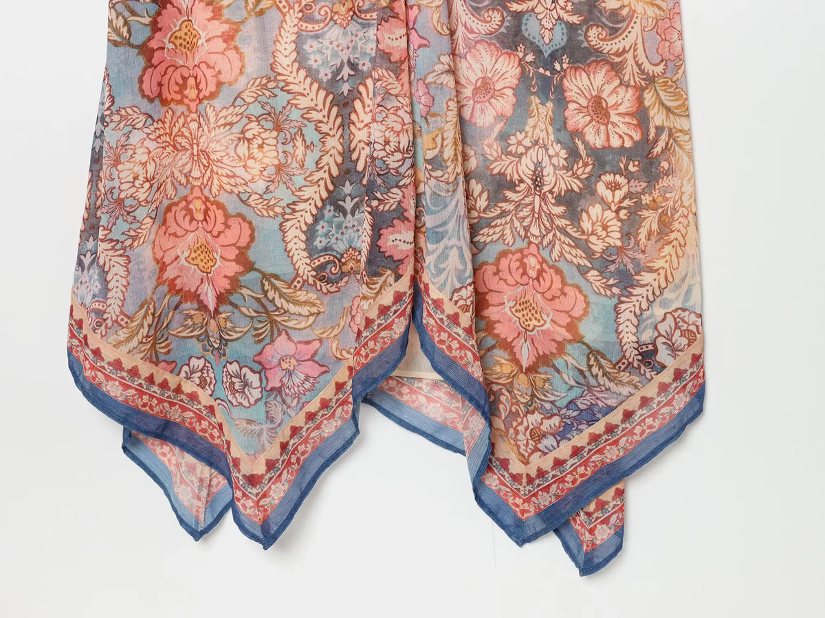Robe Col Cou Bohemienne