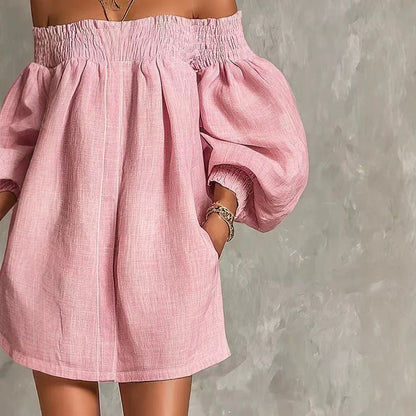 Robe rose pastel bohème