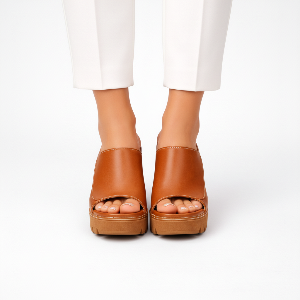 Melisande - Polished Platform Heels