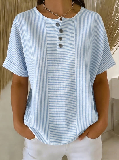 Lavinia - Colorfast Striped Blouse