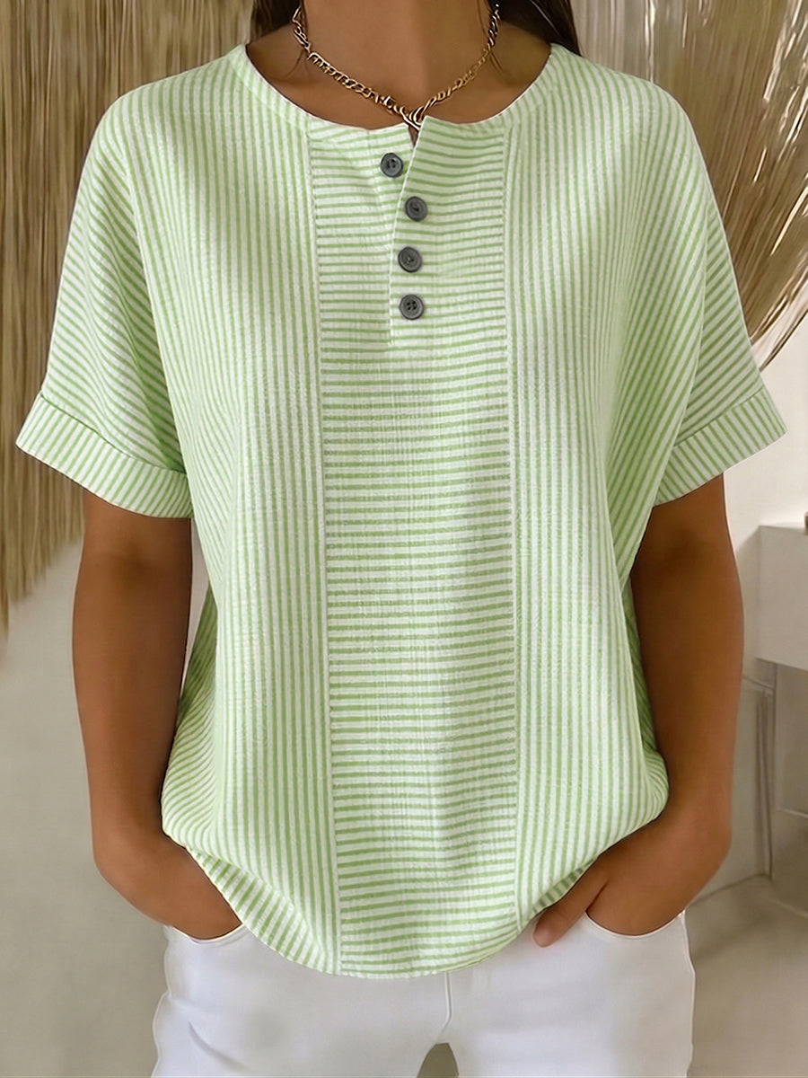 Lavinia - Colorfast Striped Blouse