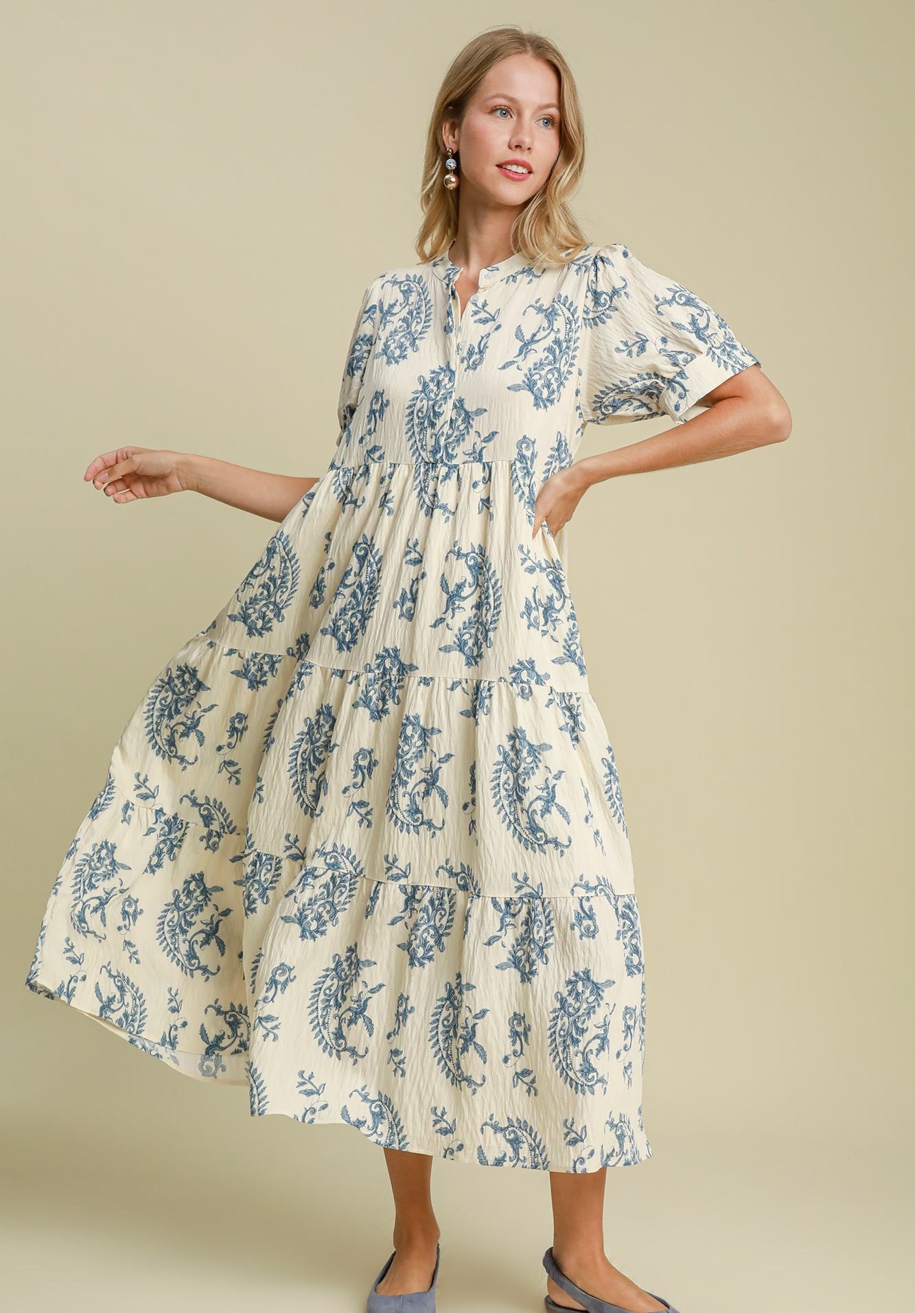 UMGEE Maxi Dress Blue Mix