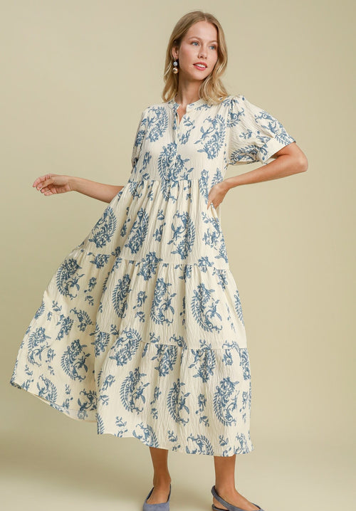 UMGEE Maxi Dress Blue Mix