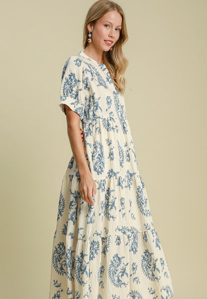 UMGEE Maxi Dress Blue Mix