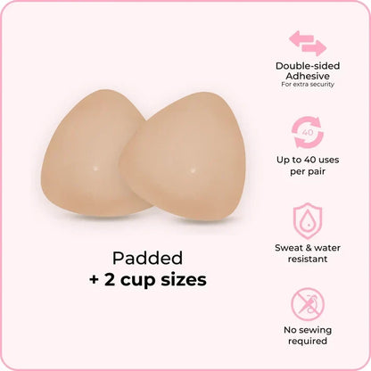 🔥 BUY 1 GET 1 FREE! ✨ Invisible Lift Bra Inserts 💖 Instant Lift, No Nipple Slips & Perfect for Low-Cut Tops