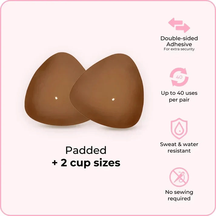 🔥 BUY 1 GET 1 FREE! ✨ Invisible Lift Bra Inserts 💖 Instant Lift, No Nipple Slips & Perfect for Low-Cut Tops