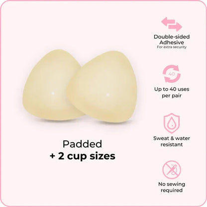 🔥 BUY 1 GET 1 FREE! ✨ Invisible Lift Bra Inserts 💖 Instant Lift, No Nipple Slips & Perfect for Low-Cut Tops