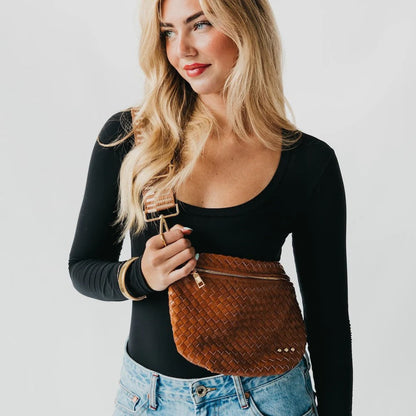 Westlyn Woven Bum Bag Brown