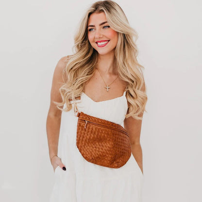 Westlyn Woven Bum Bag Brown