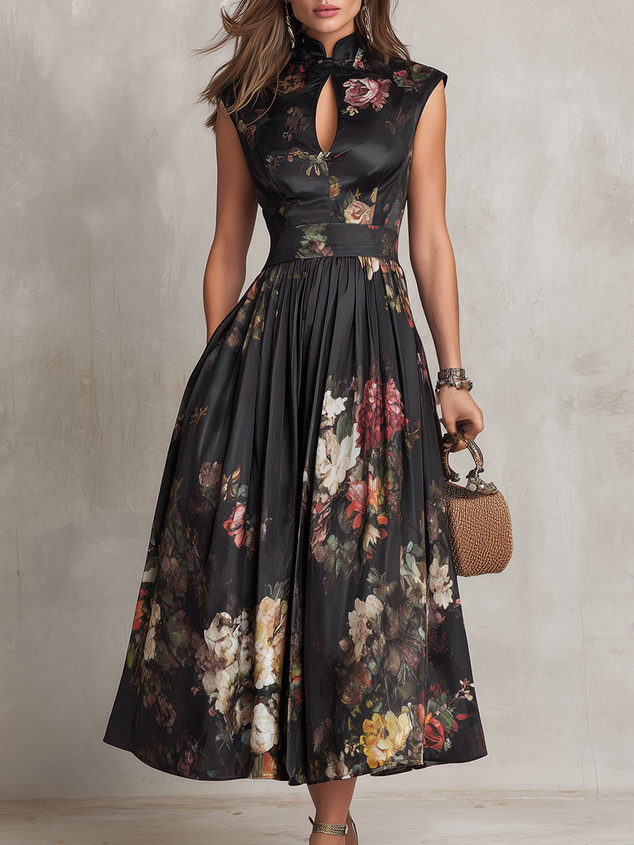 Ulyra - Luxe Pleated Midi Dress