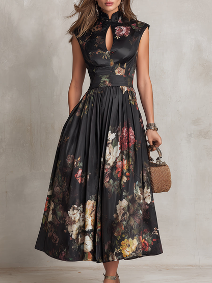 Ulyra - Luxe Pleated Midi Dress