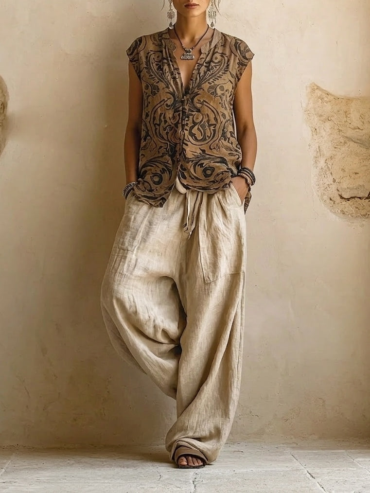 Brietta - Lightweight Linen 3-Piece Set