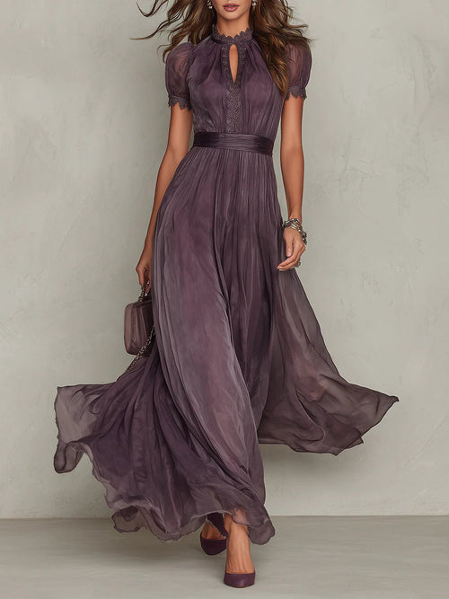 Jacinda - Ethereal Keyhole Maxi Dress