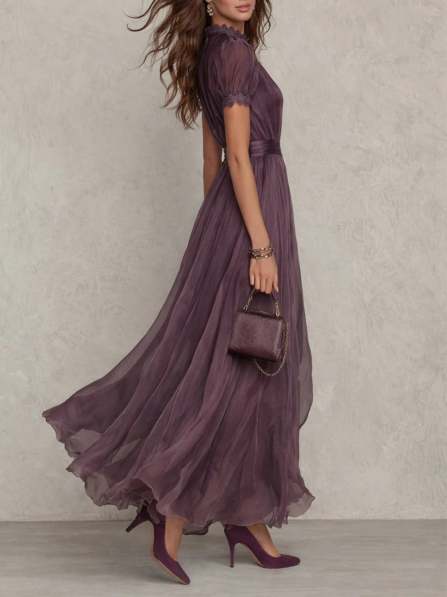 Jacinda - Ethereal Keyhole Maxi Dress