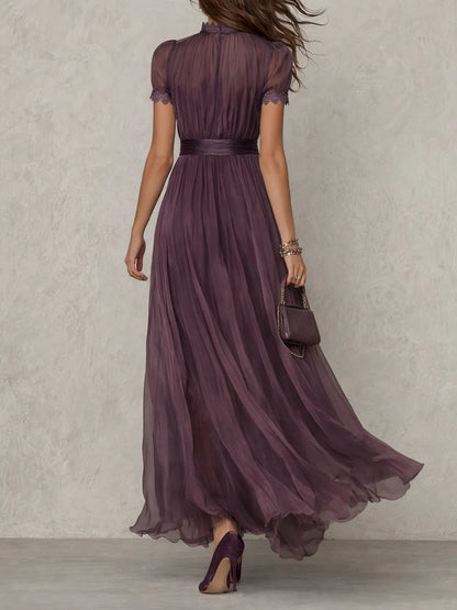 Jacinda - Ethereal Keyhole Maxi Dress