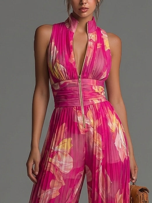 Odessa - Soft-Touch Wide-Leg Jumpsuit