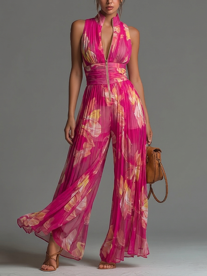 Odessa - Soft-Touch Wide-Leg Jumpsuit