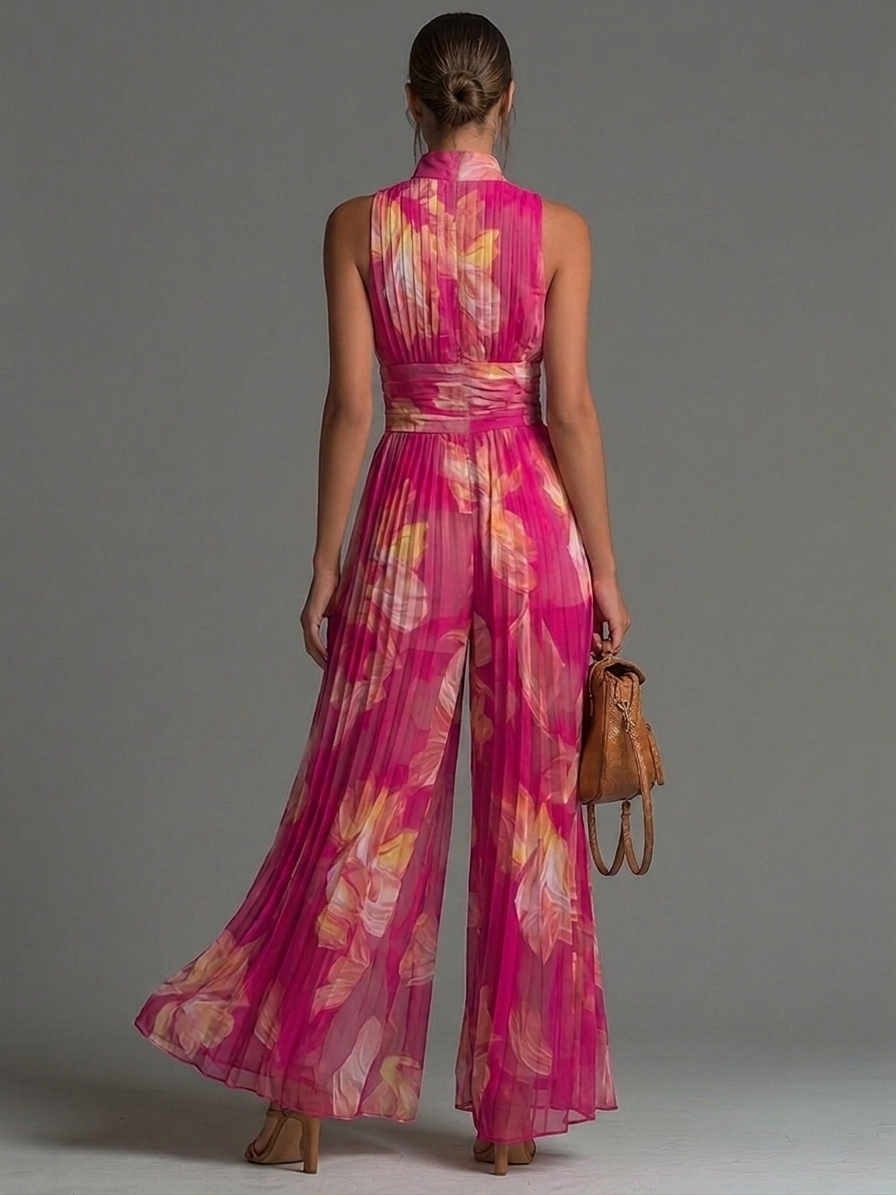 Odessa - Soft-Touch Wide-Leg Jumpsuit
