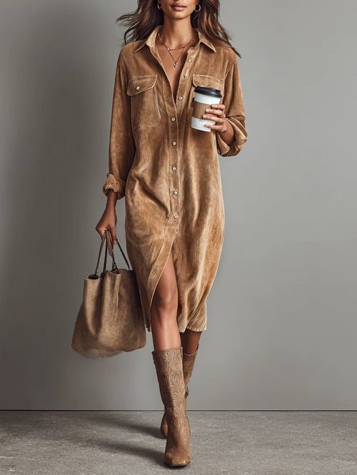 Adara - Soft-Touch Midi Dress
