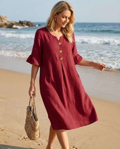 Kallista - Breezy Linen Dress