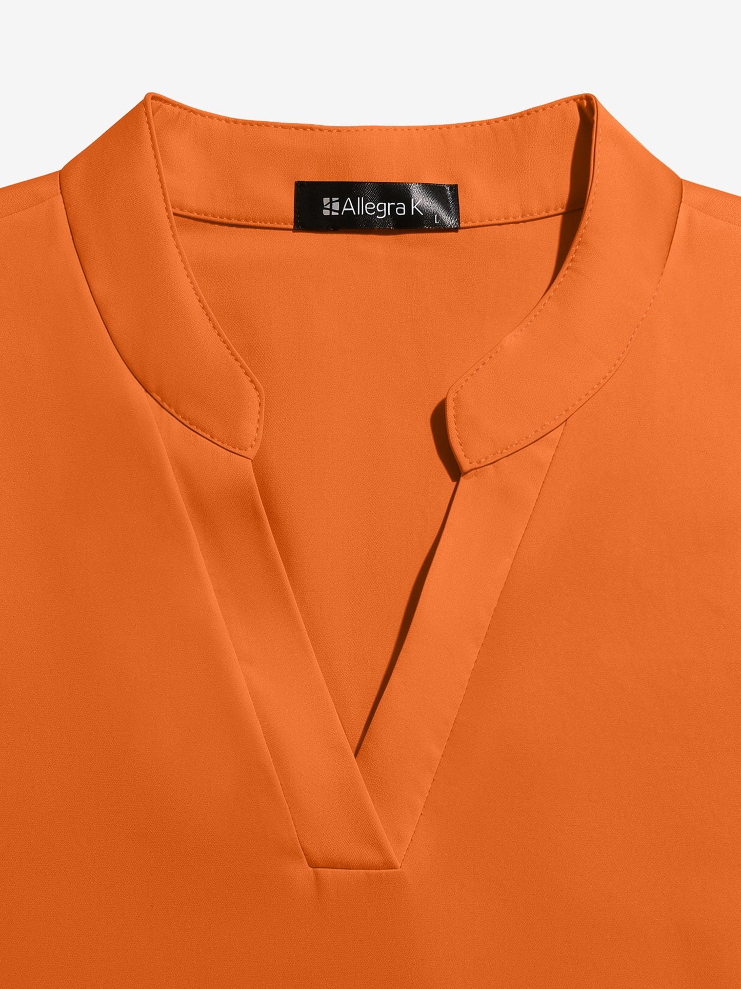 Notch Neck Cold Shoulder Solid Color Blouse