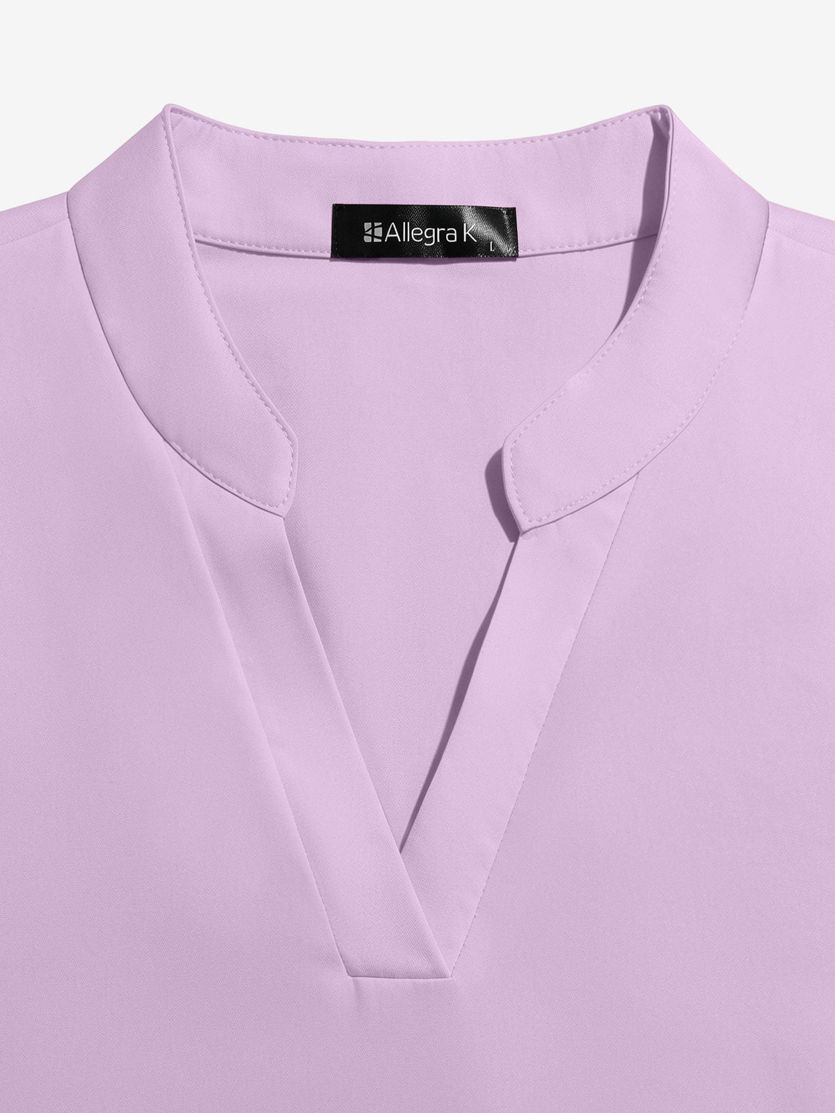 Notch Neck Cold Shoulder Solid Color Blouse
