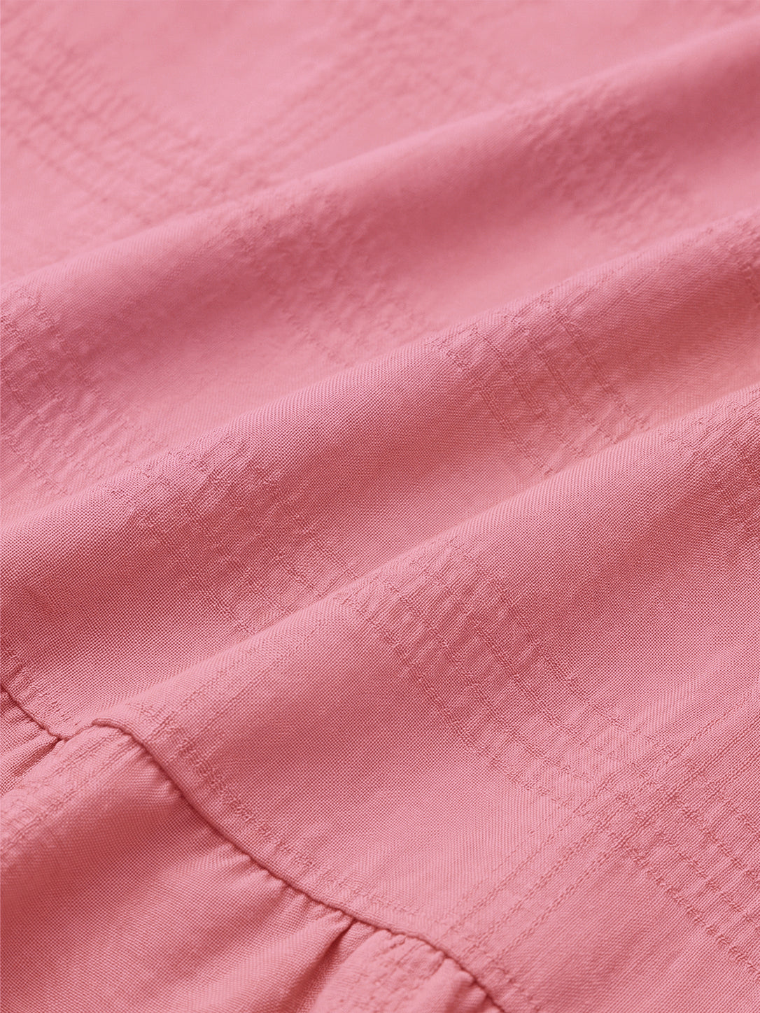 Spaghetti Strap Smocked Tiered Textured Dress